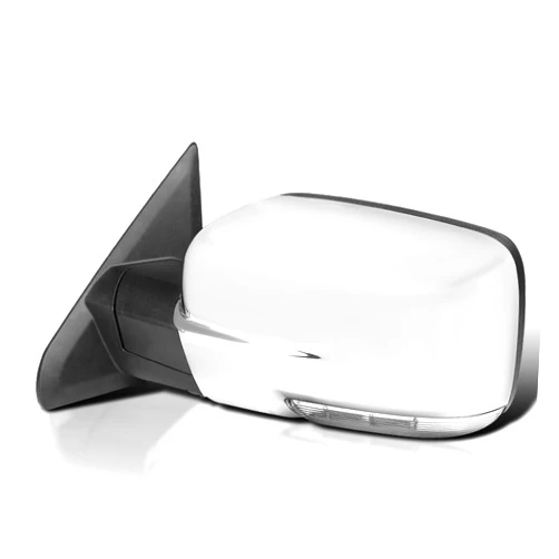 Spec-D Tuning Power Fold Heated Temper Sensor Chrome Left Driver Side Mirror Compatible with 2013-2019 Dodge Ram 1500