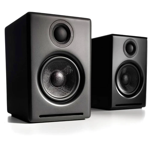 Audioengine A2+ Desktop 24 Bit Wireless Bluetooth Desktop Speakers - 60W Computer Speakers for Music and Gaming