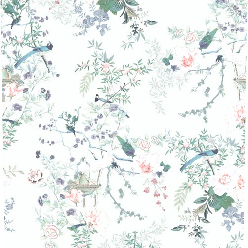Muriva Lipsy Ophelia Wallpaper Duck Egg 144081