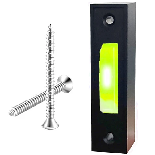 RQJLZ LED Lighted Doorbell Button Wired, Door Bell Ringer Push Buttons Replacement Wall Mount Door Chime Opener Switch, Doorbell Cover with Light, Door Bell Push Buttons LED Door Chime