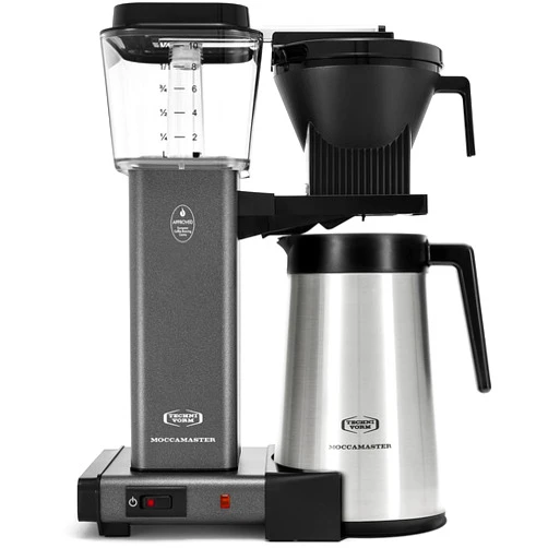 Technivorm Moccamaster 79317 KBGT thermal Carafe 10-Cup Coffee Maker 40 Ounce, Stone Grey 1.25l