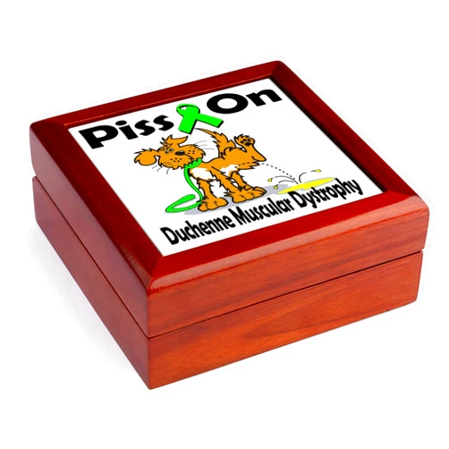3dRose Piss On Duchenne Muscular Dystrophy Awareness Ribbon Cause Design, Jewelry Box jb-115822-1