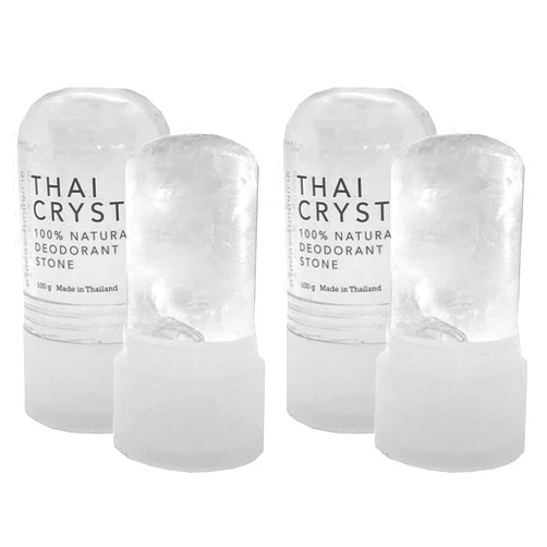 Verve CULTURE Thai Crystal Deodorant by Verve CULTURE, Alum Stone Crystal Deodorant Roll On, Crystal Mineral Deodorant Stick, All Natural Deodorant for Women and Men, Set of 2