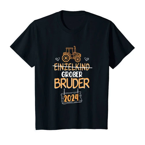 Ich Werde Großer Bruder Geschenk Kollektion Kids Big Brother 2024 Tractor Brother Gift T-Shirt