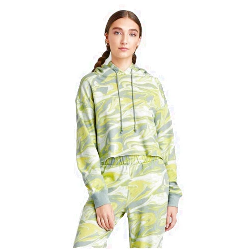 Wild Fable Women's Cropped Hoodie - Wild Fable - Green Swirl