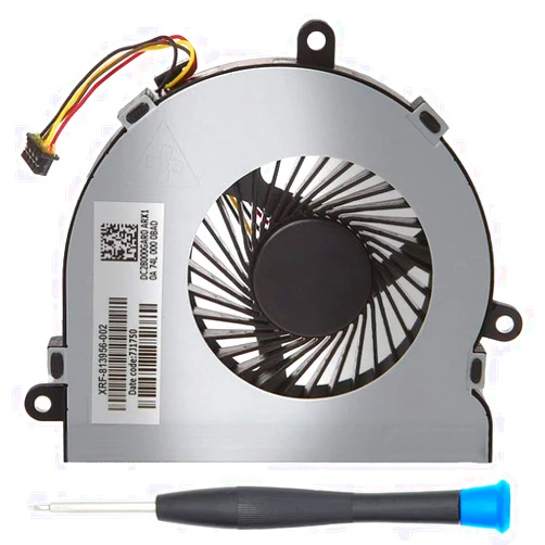 MMOBIEL Laptop CPU Cooling Fan 4 Pin 4 Wire Replacement for HP 250 G4 255 G4 Notebook 15-AC Series DC28000GAR0 XRF-813956-002 Incl (+) Screwdriver