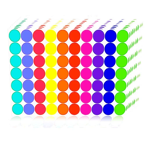 Dreecy 2800 PCS Colored Dot Stickers Round Color Coding Labels Circle Dots Labels Stickers Polka Circle Dot Stickers Label Sticker for Office,Classroom,Papers Etc