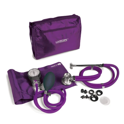 Graham-Field 100-040GRP Lumiscope Professional Blood Pressure Kit, Stethoscope, Manual BP Cuff, Sphygmomanometer, Grape