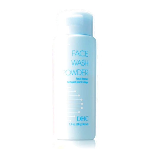 DHC Face Wash Powder, Luxurious Foaming Lather, Lightweight Powder Formula, Gently Exfoliates, Hydrating, Fragrance and Colorant Free, Ideal for All Skin Types, 1.7 oz. Net wt.