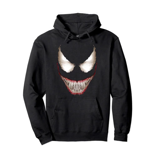 Marvel Halloween Venom Big Face Grin Costume Pullover Hoodie