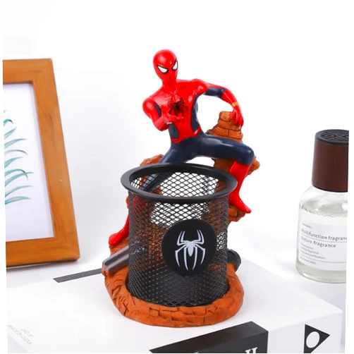 BMESSE Spider Pen Holder for Desk,Mesh Writing Utensil Storage Organizer,Man Boy Girls Gadgets Stationery Unique Gifts for Fans