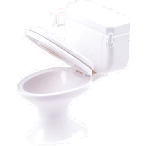 ZhangyiHot White Plastic Decoration 1:12 House Toilet House Bathroom Furniture Mini Toilet Cake Decoration for House Decoration Accessories