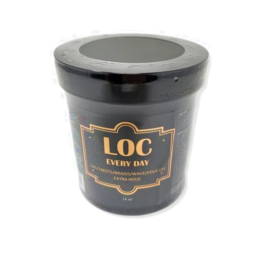 LOC EVERY DAY Braid Gel | Extream Hold 16OZ | Smooths & Tames Frizz | lock and Twist | Cornrows Gel | No Flaking or Drying | High Shine long lasting | No Greasiness (16 Fl Oz Pack of 2)