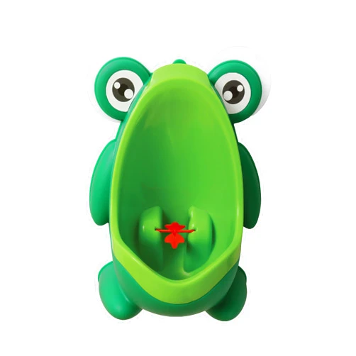 Dreambaby Pee-Pod Toilet Training Urinal - Frog Potty with Removable Bowl & Spinning Target - Portable Toddler Urinal for Boys