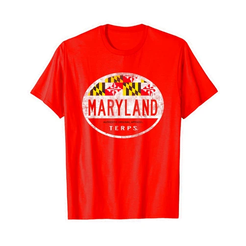 Elite Authentics Maryland Terrapins Vintage Oval T-Shirt