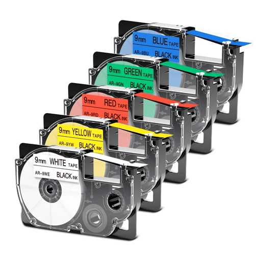 AONOMI Replace for Casio Label Maker Tape 9mm 3/8