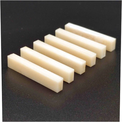 VENCETMAT 6Pcs Unbleached Blank & Uncut Guitar Nut Pure Bone for Electric & Acoustic & Classical & Cigar Guitar, Mandolin, Banjo, Ukulele Part DIY