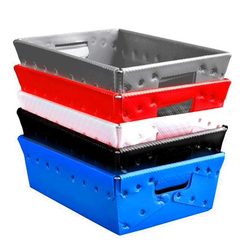 Diversiplast Multi Color Plastic Storage Totes and Stackable Storage Bins - Industrial Strength Containers for Organizing at the Office and Home - Holds Up To 80 Lbs - 18