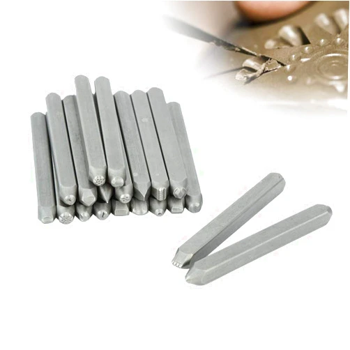 Yosoo Metal Jewelry Anvil Chisel, Metal Stamping Punch Stamp Curve Set Metal Stamp Anvil Chisel Equipment Kit Jewelry Carving Hand Carved Tools for Jewelry Processing Making Carving(#3