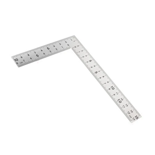 OSALADI Stainless Steel Ruler 15x10cm Machinist Square Ruler Combination Square Tool Framing Square Carpenter Square Small Carpenter Measure Tool