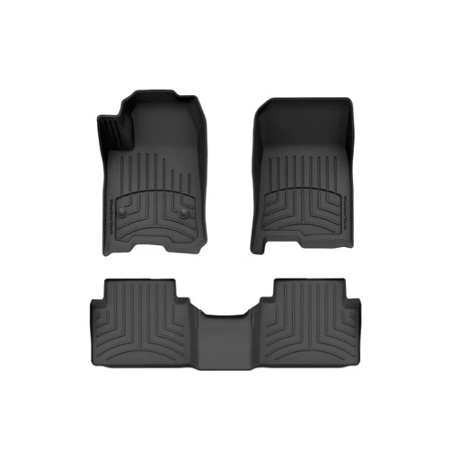 WeatherTech FloorLiner HP Custom Fit Floor Mats for Canyon, Colorado (Carpet Floor) - 1st & 2nd Row (441818-1-2IM), Black