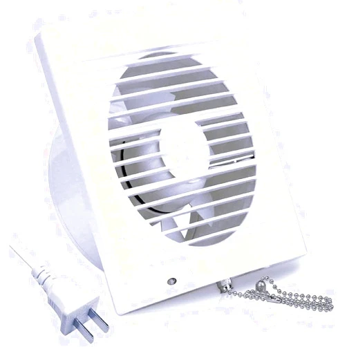 SAILFLO 6 Inch Wall-Mounted Exhaust Fan, 18W Ventilation Extractor with Anti-backflow Check Valve Chain Switch for Window Duct Glass Grow Tent Bathroom Vents - 8