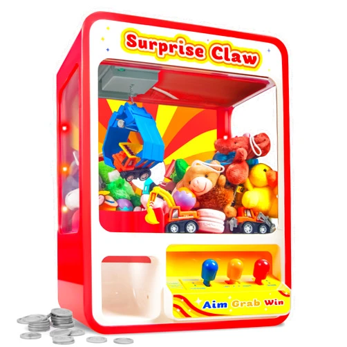JOYIN Claw Machine Arcade Toy with LED Light & Adjustable Sound, Rechargable Dispenser Toys Mini Vending Machine for Kids - Perfect Christmas & Birthday Big Gifts for Kids, Ages 3+