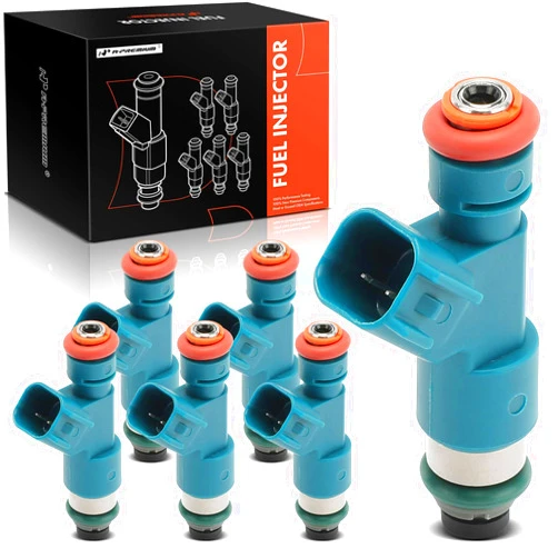 A-Premium Set of 6 Fuel Injectors Compatible with Land Rover LR2 2008 2009 2010 2011 2012, 3.2L, Replace# LR001982