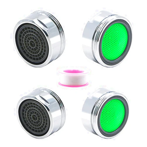 Kaileyouxiangongsi 4 Pack Faucet Aerator for 1.5 GPM, (24mm)15/16-Inch Male Threads Faucet Bubbler, Sink Aerator/Laminar Bubble Water Saving Faucet Aerator, Chrome