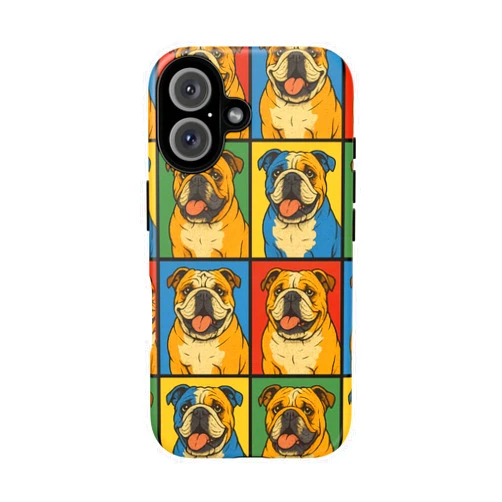 GENERIC Roscoe Forever, Bulldog Pop Art Tough Phone Case, Team Roscoe, Hamilton Dog Graphic Pattern, Car Culture