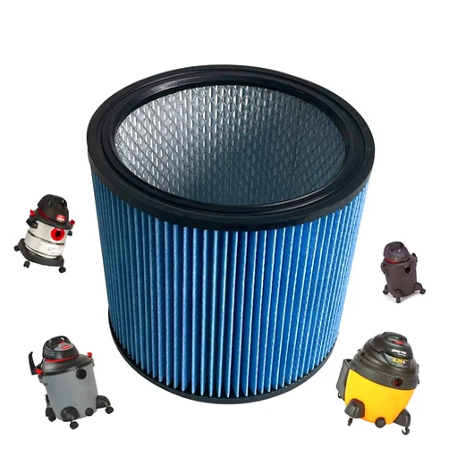 RenLin 90304 Replacement Cartridge vacuum filter 90304 90350 90333 Type U fits for Shop Vac Wet /Dry Vacuum cleaners—90304 1 pack (blue)