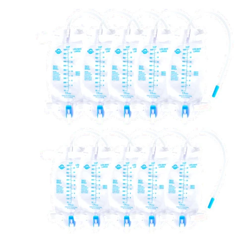 Filigan 10PCS 1000ml/32oz Easy-Tap Catheter Leg Bags with 18
