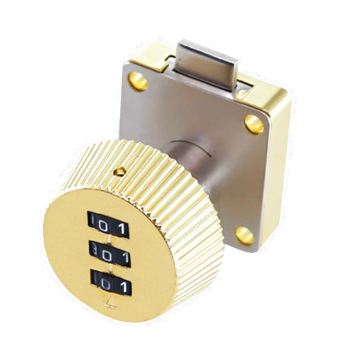 QIXIAMO Password 3-Digit Combination Cabinet Lock Drawer Mechanical Lock Keyless Cam Lock Password Coded Lock for Mail Box Cabinet Door