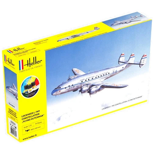 HELLER JOUSTRA Model Airplane: Starter Kit: Lockheed L-749 Constellation Fliying Dutchman