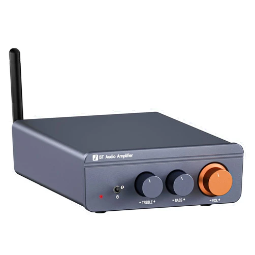Jancane Amplifier Mini Home Audio Stereo Bluetooth 5.4 Component Amplifier, 300W x2 Wireless TPA3255 2 Channel Class D Amp, Home Outdoor Audio Amplifier with Bass Treble Control for Passive Speakers