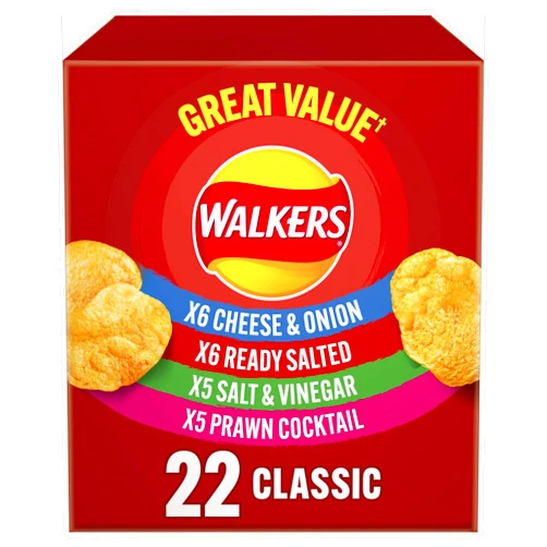 Walkers Classic Variety Multipack Crisps 20X25g