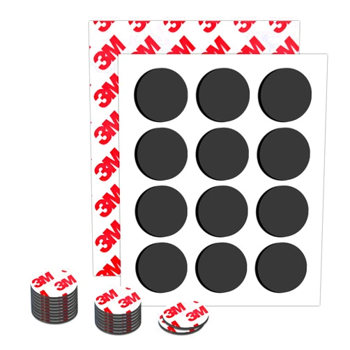 CHUNNIAO Magnetic Dots,Round Magnets with Adhesive Backing,Small Magnet 1.2