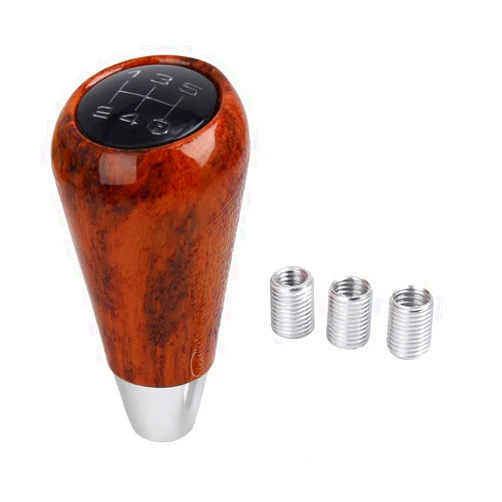 uxcell Brown Universal 5 Speed Manual Gear Stick Lever Shift Knob for Car Auto