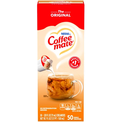 Coffee Mate Nestle Coffee mate Liquid Coffee Creamer Singles, Original, 50 Ct Box