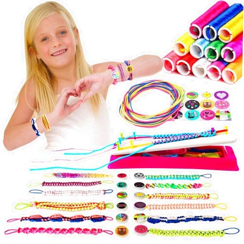 IQKidz Friendship Bracelet Making Kit - Make Bracelets Craft Toys for Girls Age 8-12 yrs, Cool Birthday Gifts for 6 7 9 10 11 Years Old Kids, Christmas Gift Set