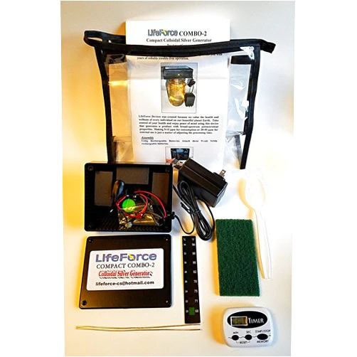 LifeForce Devices Compact COMBO-2 Deluxe Colloidal Silver Generator Package by LifeForce Devices