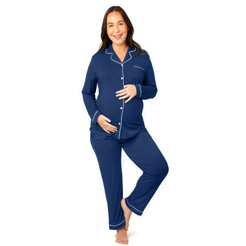 Kindred Bravely Clea Classic Long Sleeve Maternity & Nursing Pajama Set