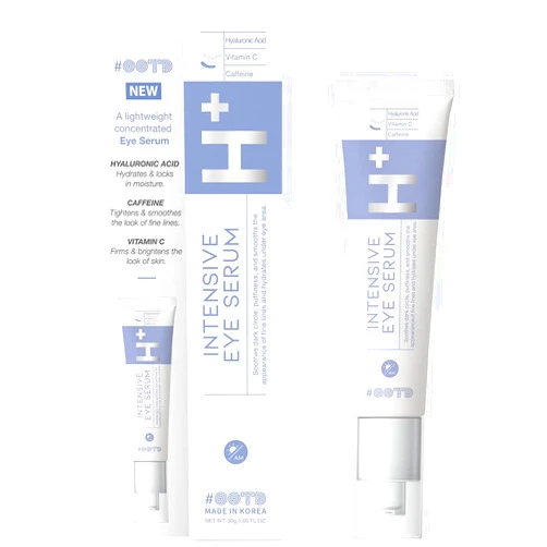#OOTD Korean Eye Serum for Under Eye Hydrating, Anti-aging Wringkles Firming Puffy Eye Bags Dark Circle, Hyaluronic Acid, Vitamin C, Caffeine, Vegan Under Eye Treatment 30g
