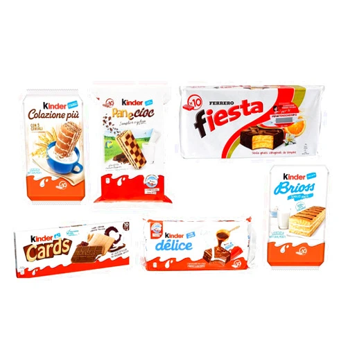 Kinder Multipack Kinder Ferrero Brioss Colazione più Panecioc Delice Snack Kinder Cards Fiesta