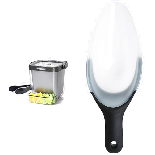 OXO Good Grips Ice Bucket Bundle with Tongs, Scoop, and Garnish Tray