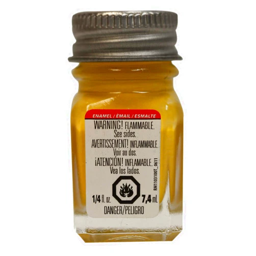 Testors 1114TT Enamel Paint Testor, Gloss Yellow, 1/4-Ounce