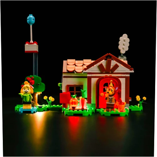 BrickBling LED Light Kit for Lego Animal Crossing Isabelle’s House Visit, Creative Lighting Compatible with Lego 77049-No Model