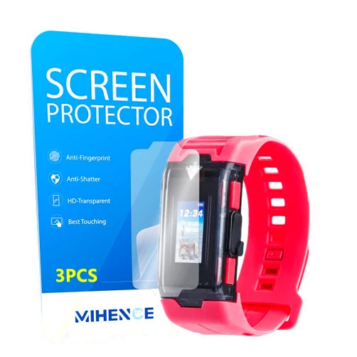 MIHENCE Compatible for Bandai Vital Bracelet BE Screen Protector, HD Premium Real Screen Protector for Vital Bracelet BE [ 3PCS ] [ TPU ]
