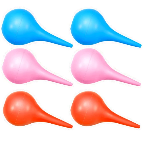 Nuanchu 6 Packs Hand Bulb Ear Syringe 30 ml Washing Rubber Squeeze Bulb Ear Syringe Ball for Infant Baby Puppy Adult(Pink, Blue, Orange)