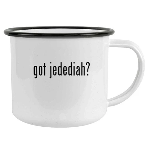 Molandra Products got jedediah? - 12oz Camping Mug Stainless Steel, Black
